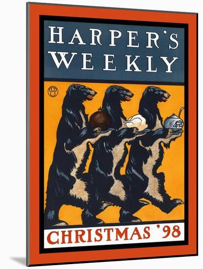 Harper's Weekly, Christmas '98-Edward Penfield-Mounted Art Print