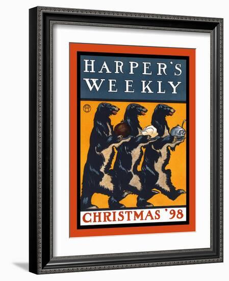 Harper's Weekly, Christmas '98-Edward Penfield-Framed Art Print