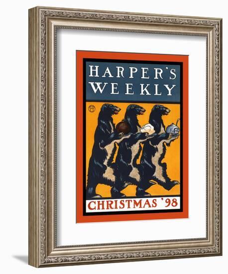 Harper's Weekly, Christmas '98-Edward Penfield-Framed Premium Giclee Print