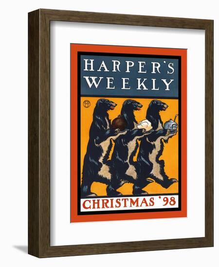 Harper's Weekly, Christmas '98-Edward Penfield-Framed Premium Giclee Print