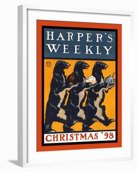 Harper's Weekly, Christmas '98-Edward Penfield-Framed Art Print