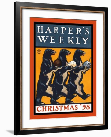 Harper's Weekly, Christmas '98-Edward Penfield-Framed Art Print