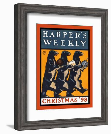 Harper's Weekly, Christmas '98-Edward Penfield-Framed Art Print