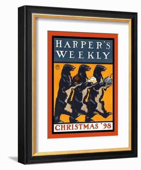 Harper's Weekly, Christmas '98-Edward Penfield-Framed Art Print