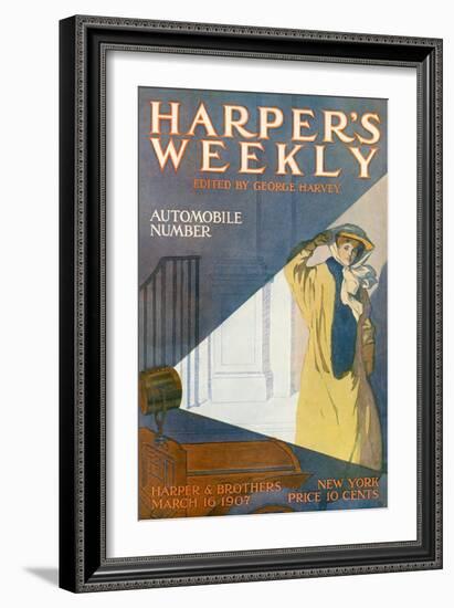 Harper's Weekly Special Automobile Issue, c.1907-null-Framed Giclee Print