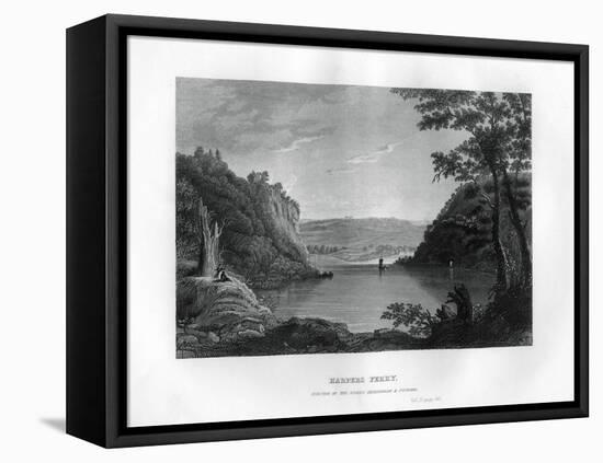 Harpers Ferry, Junction of the Shenandoah and Potomac Rivers, West Virginia, USA, 1855-null-Framed Premier Image Canvas