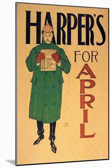 Harpers For April-Edward Penfield-Mounted Art Print