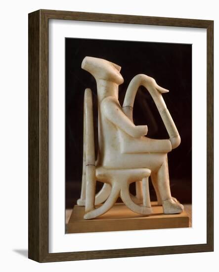 Harpist, also known as Lyre Player Statue from Amorgos, Greece-null-Framed Giclee Print