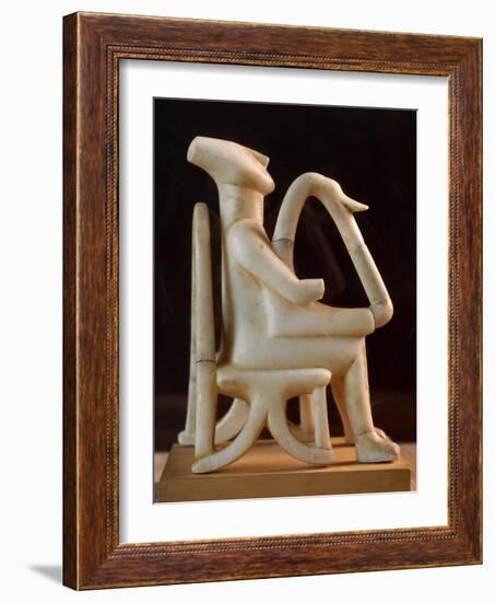 Harpist, also known as Lyre Player Statue from Amorgos, Greece-null-Framed Giclee Print