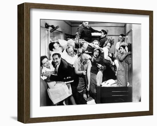 Harpo Marx, the Marx Brothers, Chico Marx, Groucho Marx. "A Night At the Opera".1935, by Sam Wood-null-Framed Photographic Print