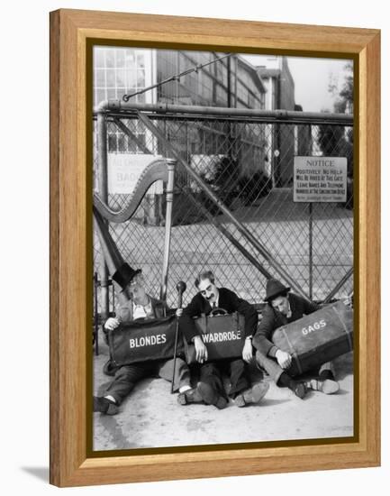 Harpo Marx, the Marx Brothers, Chico Marx, Groucho Marx-null-Framed Premier Image Canvas