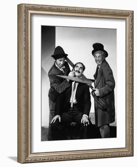 Harpo Marx, the Marx Brothers, Chico Marx, Groucho Marx-null-Framed Photographic Print