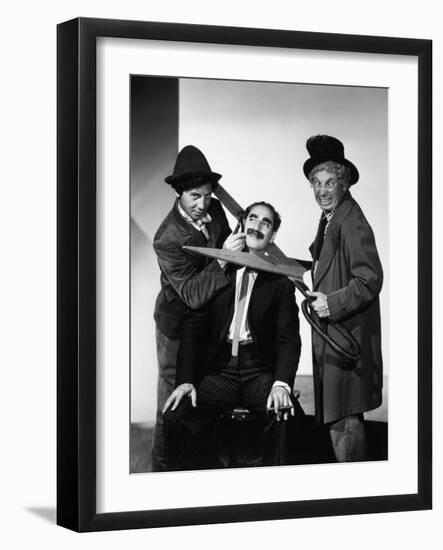 Harpo Marx, the Marx Brothers, Chico Marx, Groucho Marx-null-Framed Photographic Print