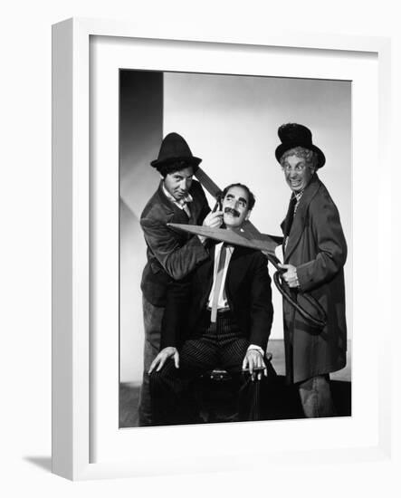 Harpo Marx, the Marx Brothers, Chico Marx, Groucho Marx-null-Framed Photographic Print