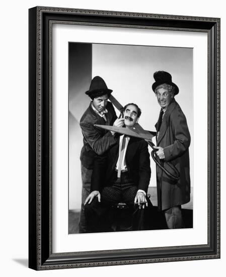 Harpo Marx, the Marx Brothers, Chico Marx, Groucho Marx-null-Framed Photographic Print