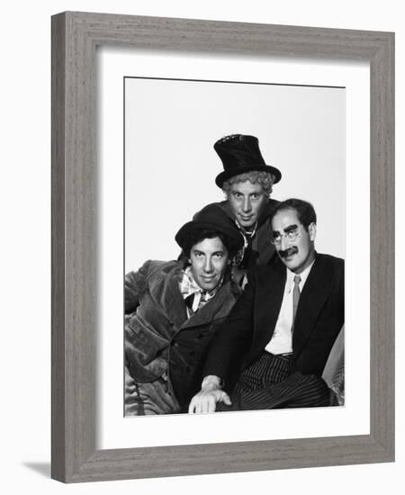 Harpo Marx, the Marx Brothers, Chico Marx, Groucho Marx-null-Framed Photographic Print