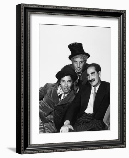 Harpo Marx, the Marx Brothers, Chico Marx, Groucho Marx-null-Framed Photographic Print