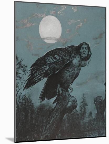 Harpye-Hans Thoma-Mounted Giclee Print