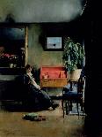 By Lamp Light, 1890 (Oil on Canvas)-Harriet Backer-Giclee Print