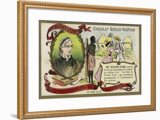 Harriet Beecher Stowe, American Abolitionist and Author-null-Framed Giclee Print
