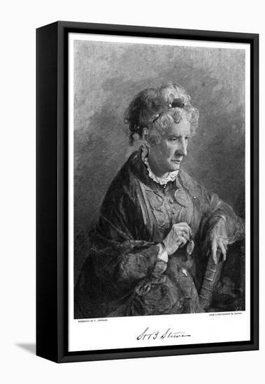 Harriet Beecher Stowe-T Johnson-Framed Stretched Canvas