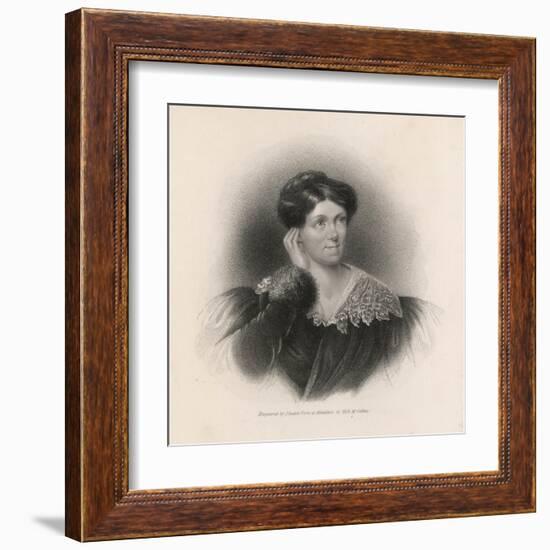 Harriet Martineau Writer and Social Commentator-null-Framed Art Print