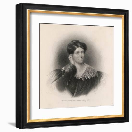 Harriet Martineau Writer and Social Commentator-null-Framed Art Print