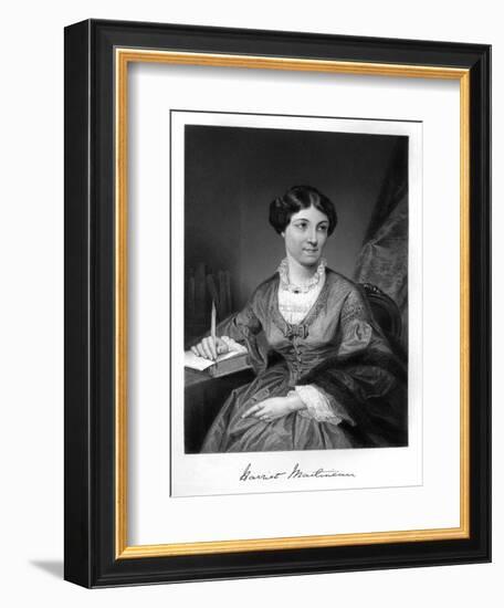 Harriet Martineau-Alonzo Chappel-Framed Art Print