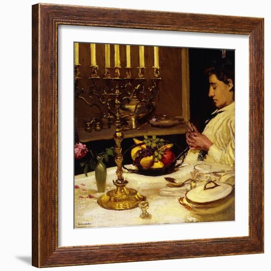 Harriet R, 1910-1915 (Oil on Canvas)-Rutherford Boyd-Framed Giclee Print