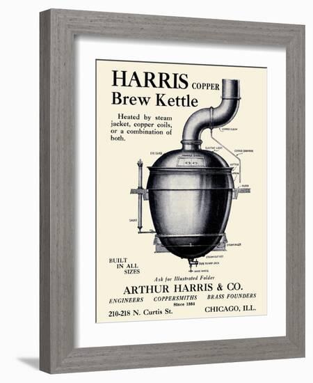 Harris Copper Brew Kettle-null-Framed Art Print