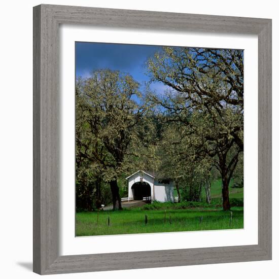 Harris Covered Bridge-Ike Leahy-Framed Photographic Print