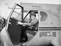 Amelia Earhart in an aeroplane, 1936-Harris & Ewing-Photographic Print