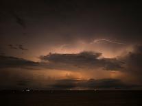 Storm Cloud and Lightning at Sea Taken in Pensacola Florida-Harris Hamdan-Photographic Print