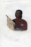 Meach-O-Shin-Gaw, the Little White Bear, a Konza Warrior, 1848-Harris-Giclee Print