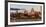 HARRISBURG, PENNSYLVANIA, City skyline and State Capitol shot at dusk from Susquehanna River-null-Framed Photographic Print