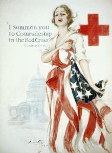 I Summon You to Comradeship in the Red Cross, Woodrow Wilson by Harrison Fisher