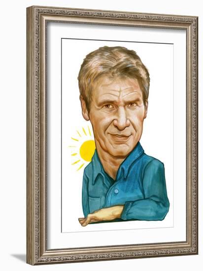 Harrison Ford, 2011 (Acrylic on Illustration Board)-Anita Kunz-Framed Giclee Print