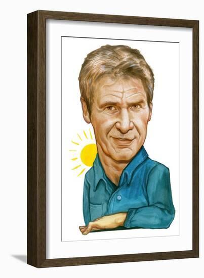 Harrison Ford, 2011 (Acrylic on Illustration Board)-Anita Kunz-Framed Giclee Print