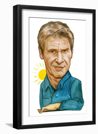 Harrison Ford, 2011 (Acrylic on Illustration Board)-Anita Kunz-Framed Giclee Print