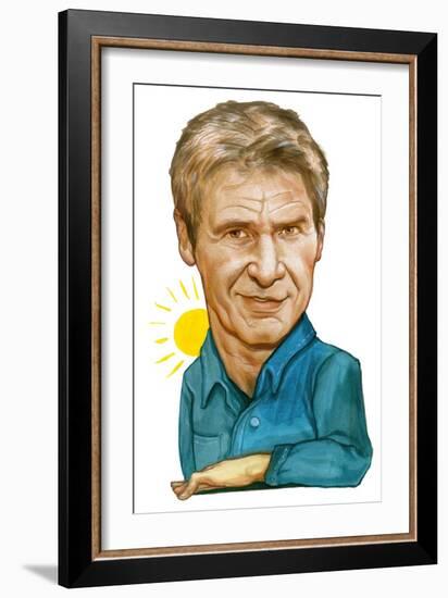 Harrison Ford, 2011 (Acrylic on Illustration Board)-Anita Kunz-Framed Giclee Print
