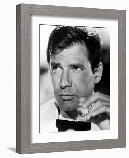 HARRISON FORD. "INDIANA JONES AND THE TEMPLE OF DOOM" [1984], directed by STEVEN SPIELBERG.-null-Framed Photographic Print