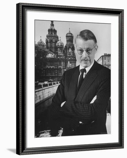 Harrison Salisbury-Carl Mydans-Framed Premium Photographic Print