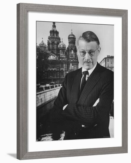 Harrison Salisbury-Carl Mydans-Framed Premium Photographic Print