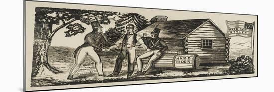 "Harrison & Tyler" Campaign Emblem, 1840-American School-Mounted Giclee Print