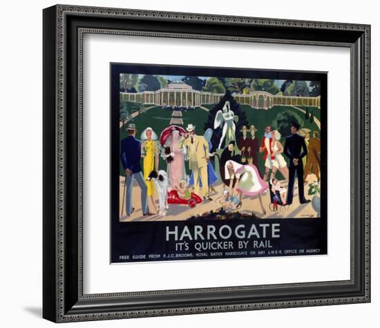 Harrogate Busy Park-null-Framed Art Print