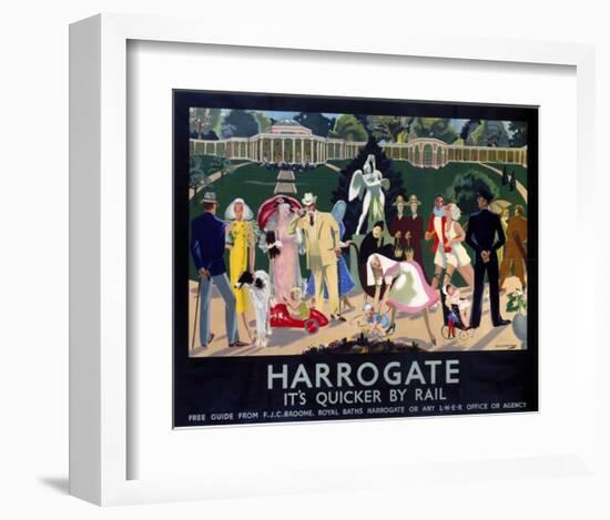 Harrogate Busy Park-null-Framed Art Print