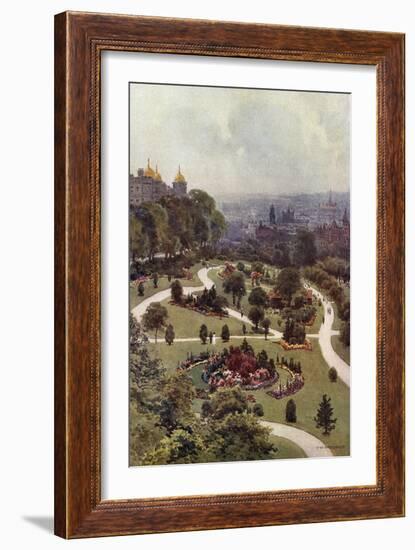 Harrogate Gardens-Ernest W Haslehust-Framed Art Print