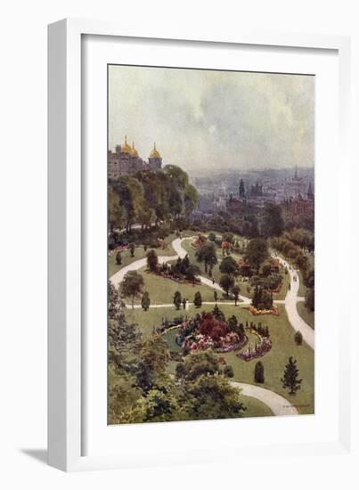 Harrogate Gardens-Ernest W Haslehust-Framed Art Print