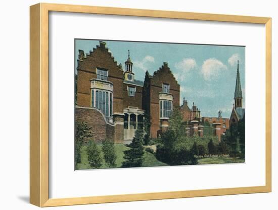 'Harrow Old School & Chapel', c1910-Unknown-Framed Giclee Print