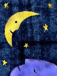 Crescent moon and sleeping man-Harry Briggs-Giclee Print
